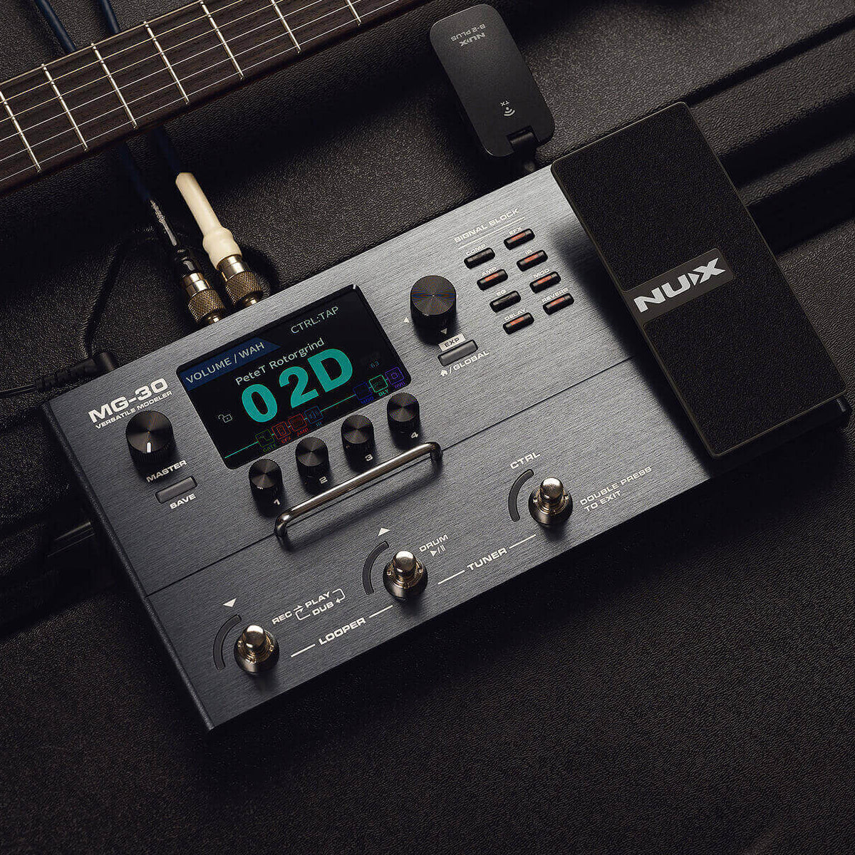 Pedalera Nux Mg-30 Multi-efectos Para Guitarra Eléctrica