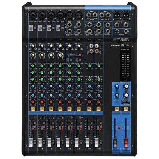 Consola Mezclador Yamaha Mg12 Analogo 12canales 6 Micro 1aux