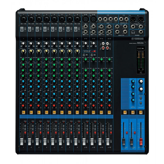 Consola Mezcladora Análoga Yamaha Mg16 Sin Efectos