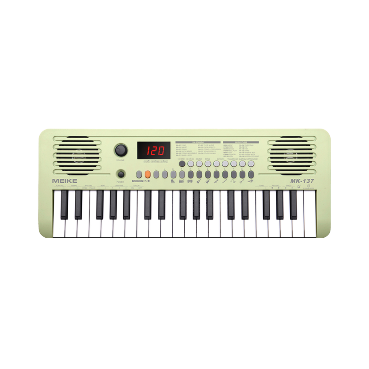 Teclado Meike Mk137 - 37 Teclas Sensitivas Controlador Midi