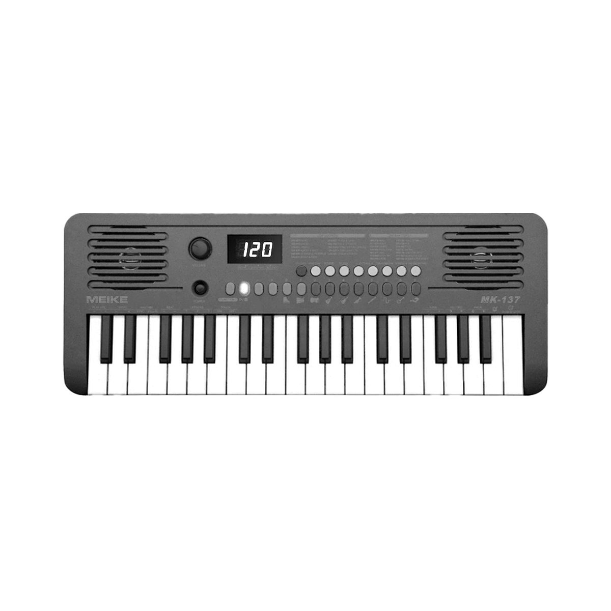 Teclado Meike Mk137 - 37 Teclas Sensitivas Controlador Midi