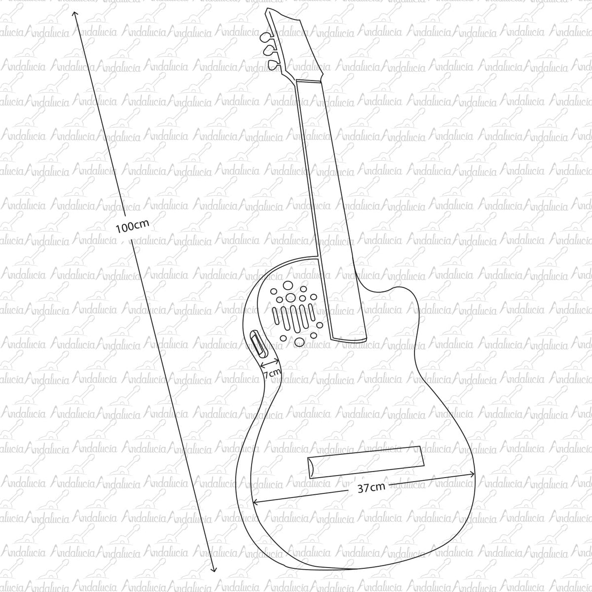 Guitarra Slim Pro Electroacustica Andalucia Tipo Godin
