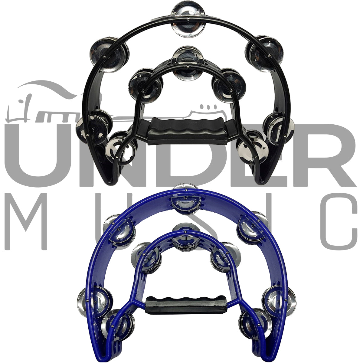Pandereta Tambourine De Mano Media Luna (2 Unidades)