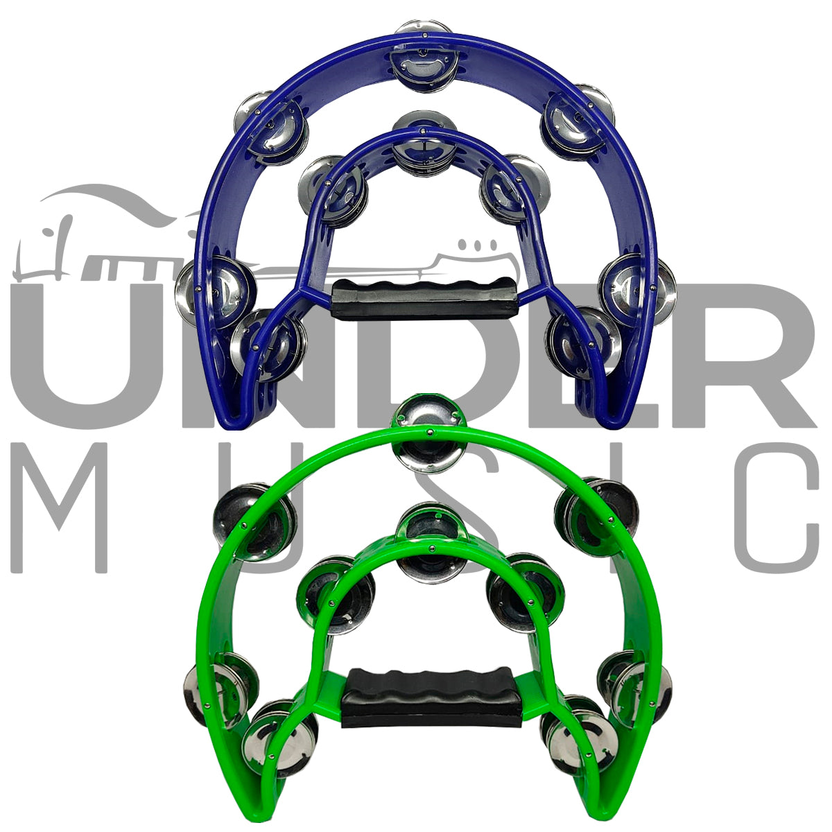 Pandereta Tambourine De Mano Media Luna (2 Unidades)