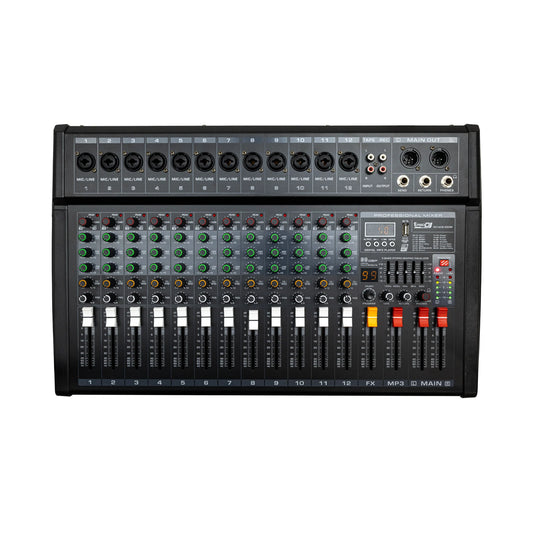Consola Mezcladora Mixer Pc120s-350w Pro Dj Activa