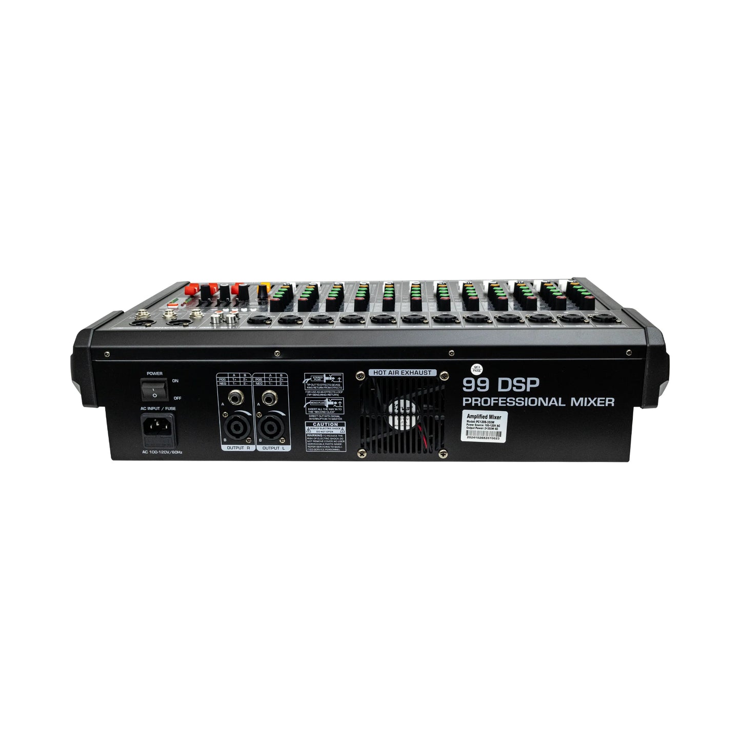 Consola Mezcladora Mixer Pc120s-350w Pro Dj Activa