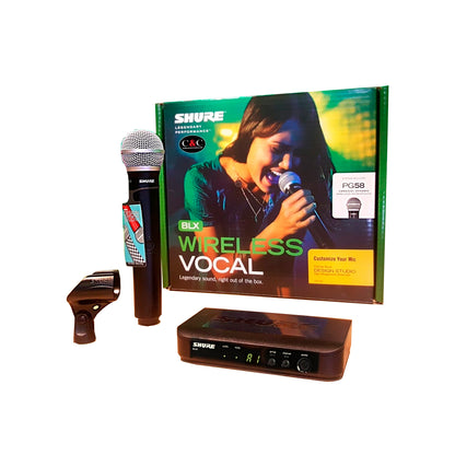 Micrófono Shure Blx Blx24/pg58 Dinámico Cardioide