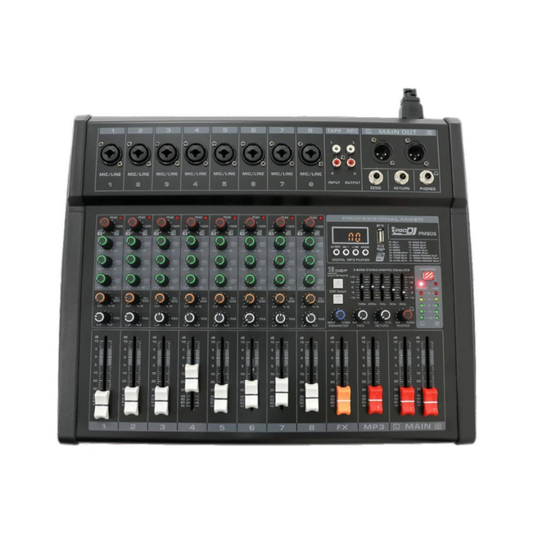 Consola Mezcladora Mixer Pro Dj Pm80s - 16dsp