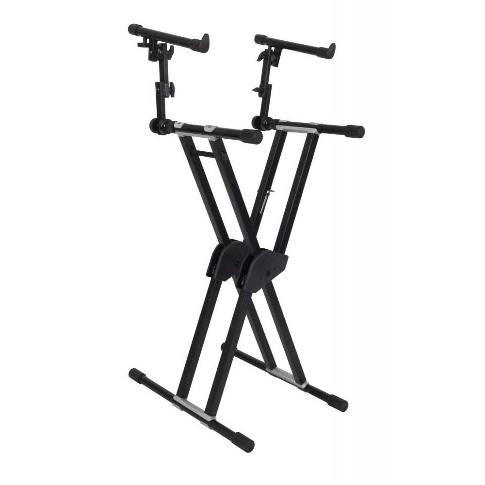 Base Soporte Stand Doble Para Teclado Dhks52 Proel Reforzado