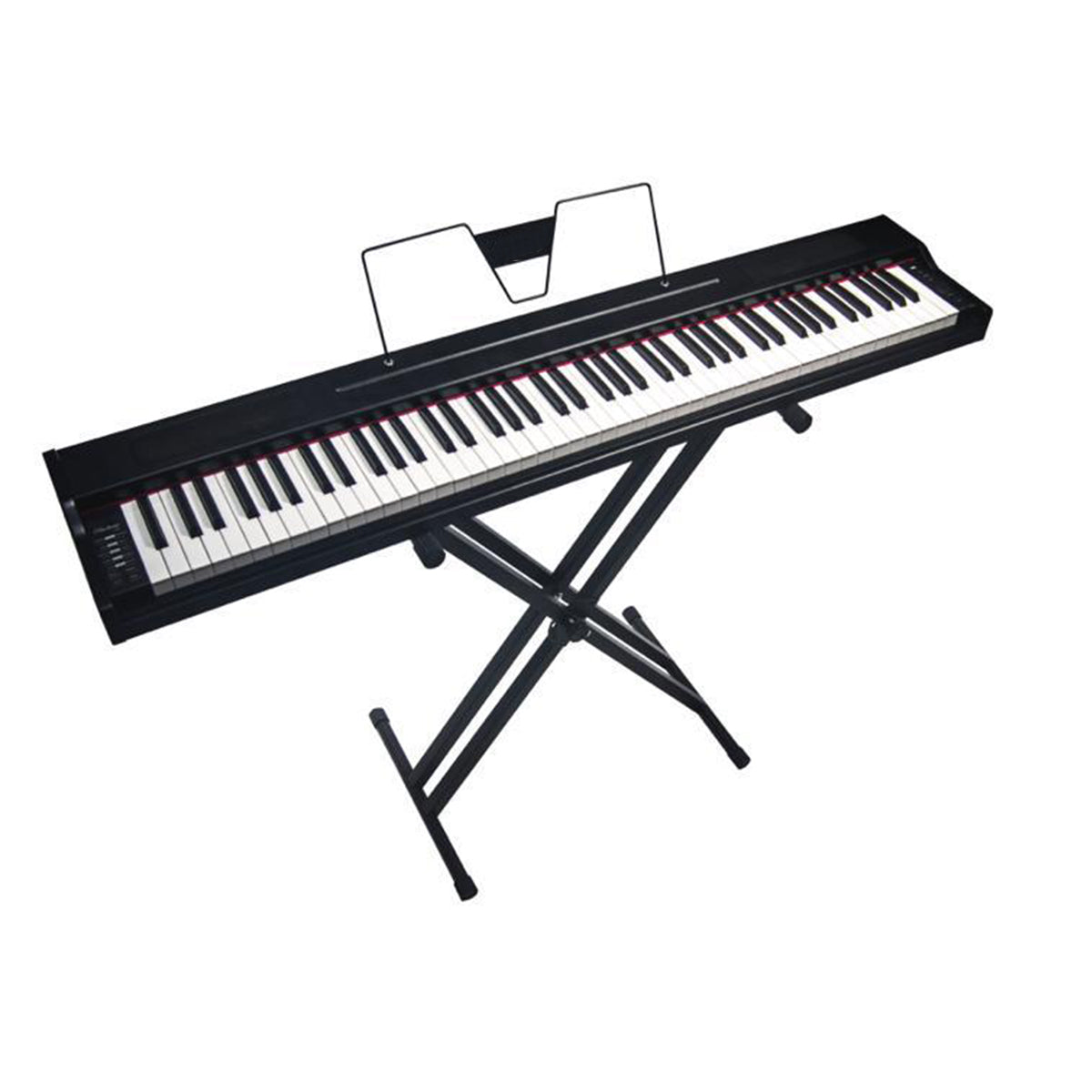 Piano Digital 88 Teclas Semipesada  Base Doble Forro En Lona