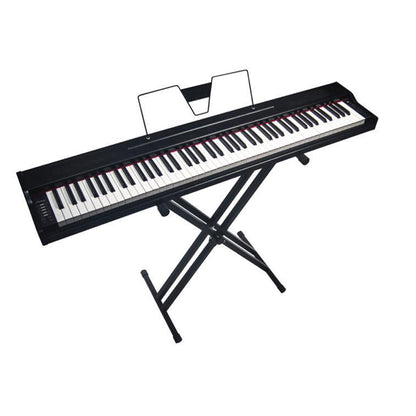 Piano Digital 88 Teclas Semipesada  Base Doble Forro En Lona