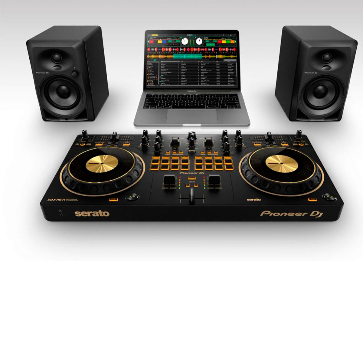 Controlador Dj Pioneer Ddj-rev1 N + Monitores Pioneer Dm-40