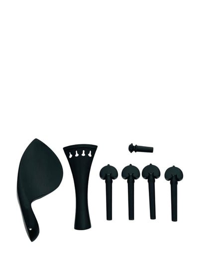 Juego Set Clavijero Para Violín 7 Piezas En Ébano E01
