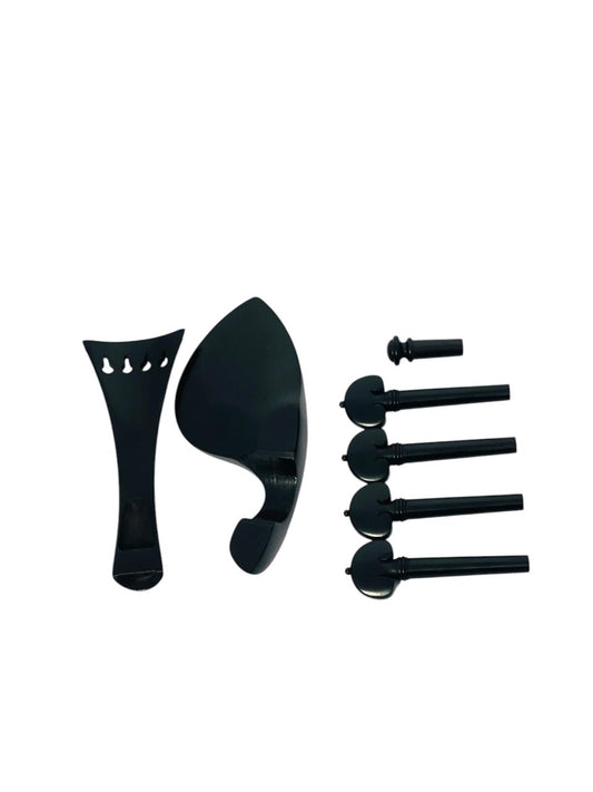 Juego Set Clavijero Para Violín 7 Piezas En Ébano E01