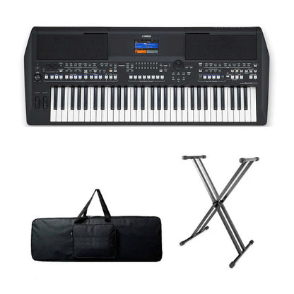 Teclado Yamaha Psr-sx600  Adaptador + Base Doble + Estuche