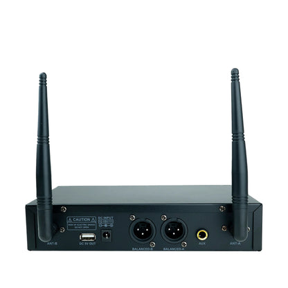Microfono Inalámbrico Pro Dj Uhv-1422hh Doble Solapa