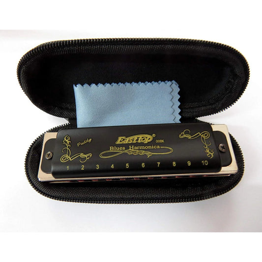 Armónica Easttop Blues T008k - 10 Agujeros - Clave En C