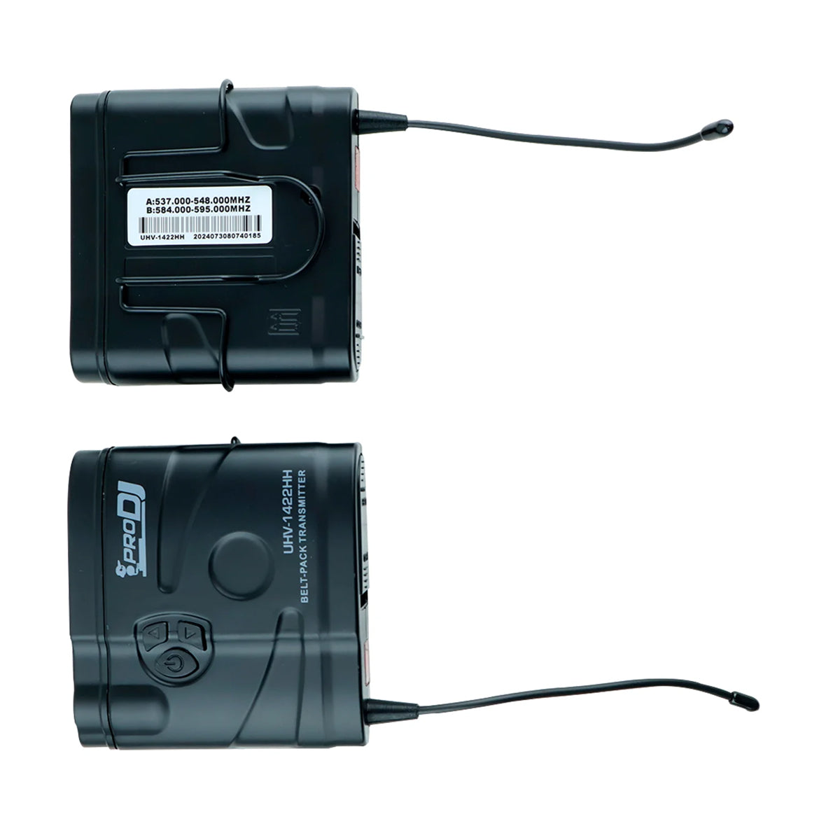 Microfono Inalámbrico Pro Dj Uhv-1422hh Doble Solapa