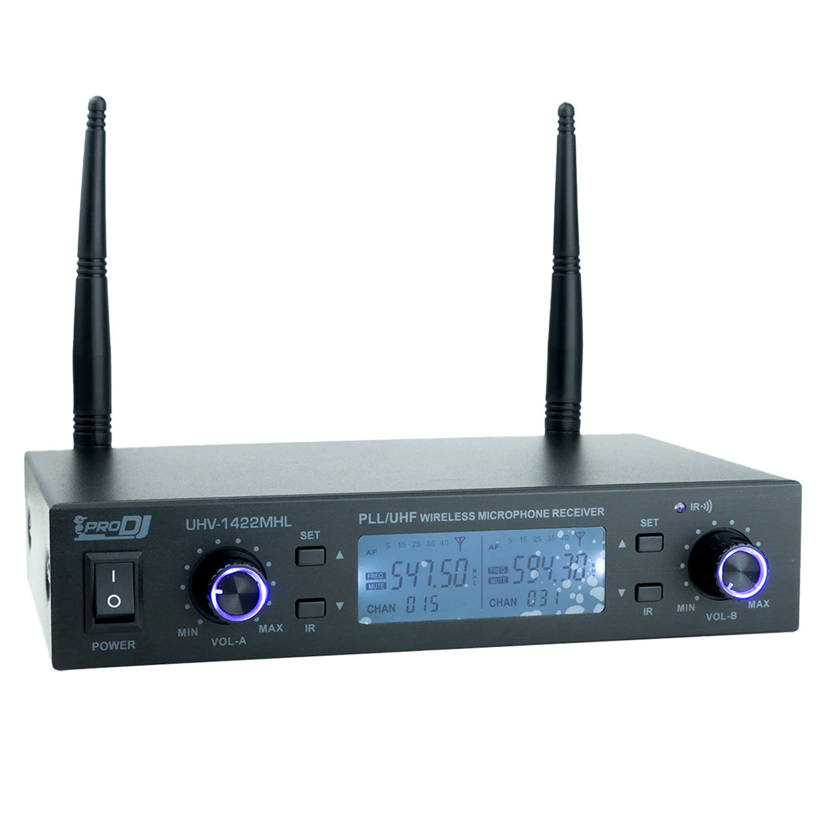 Microfono Inalámbrico Pro Dj Uhv-1422mhl - De Mano Y Solapa