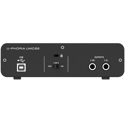 Interfaz De Audio Behringer Umc22 U phoria