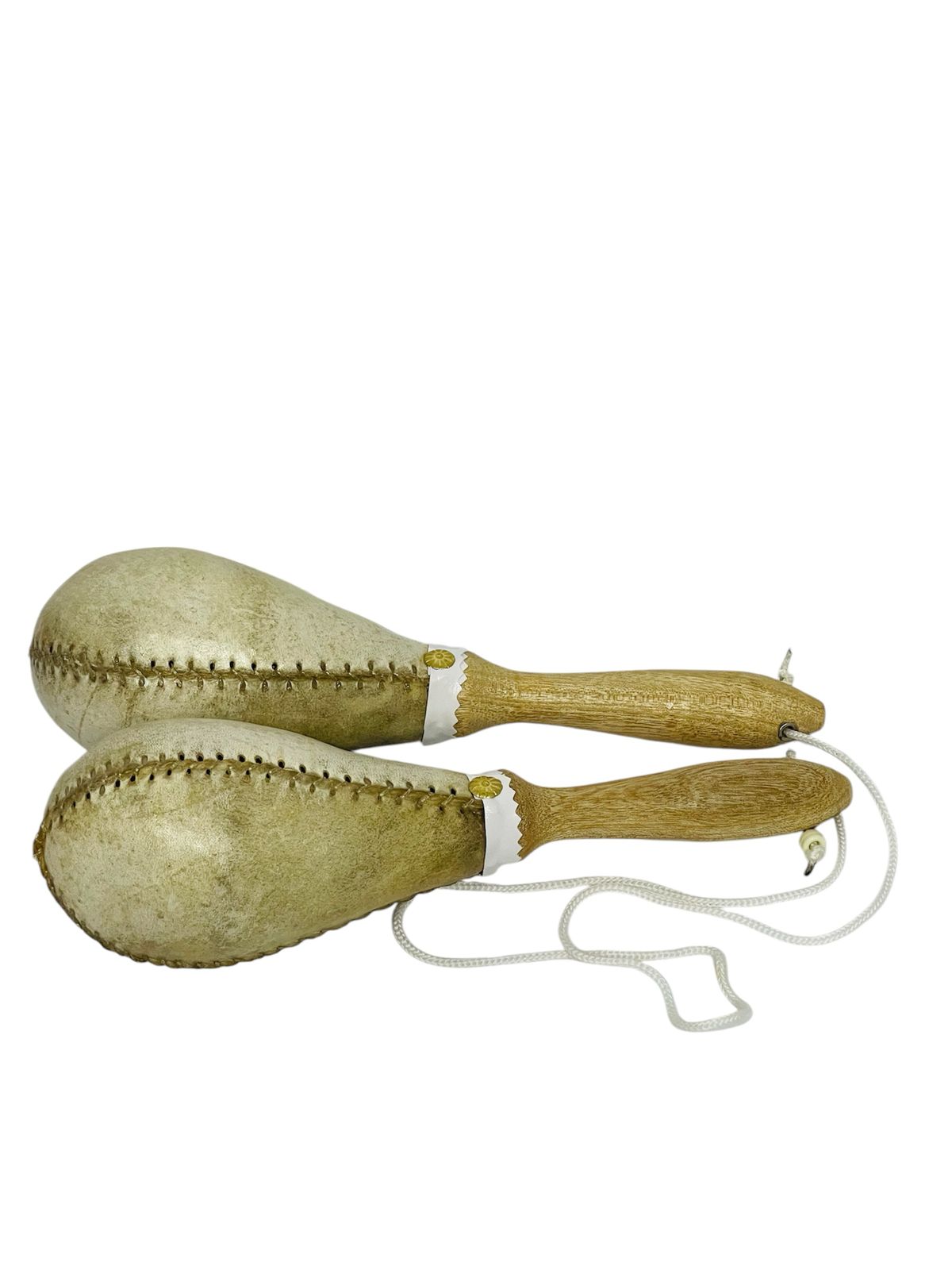 Par De Maracas En Cuero #5 - Natural