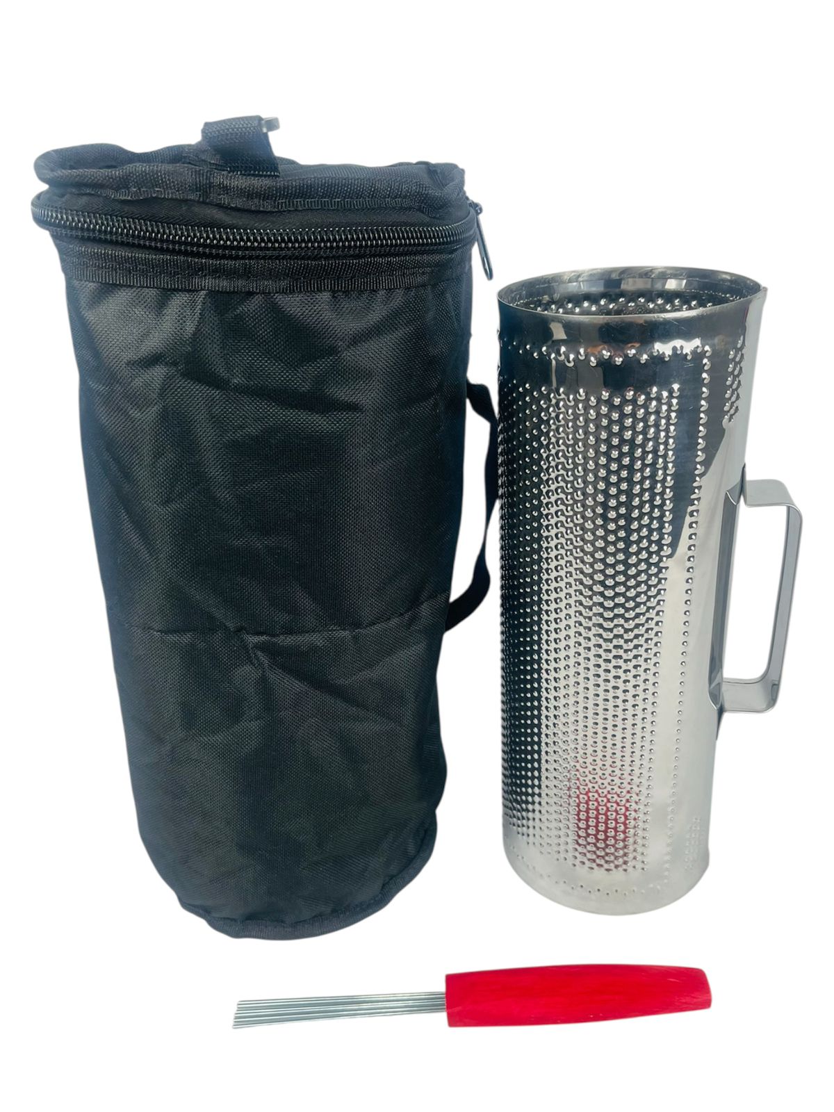Guiro Carrasca Guacharaca Metálico #8 + Trinche + Estuche