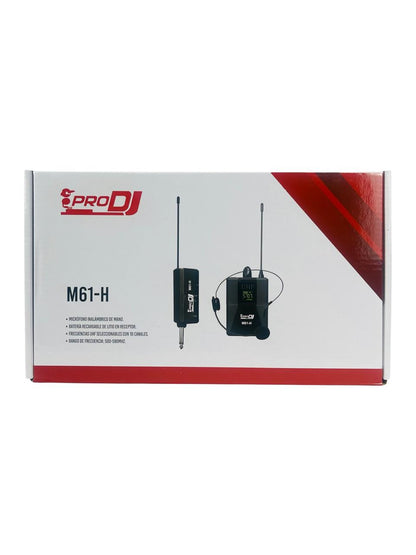 Micrófono Inalámbrico De Solapa Pro Dj M61-H