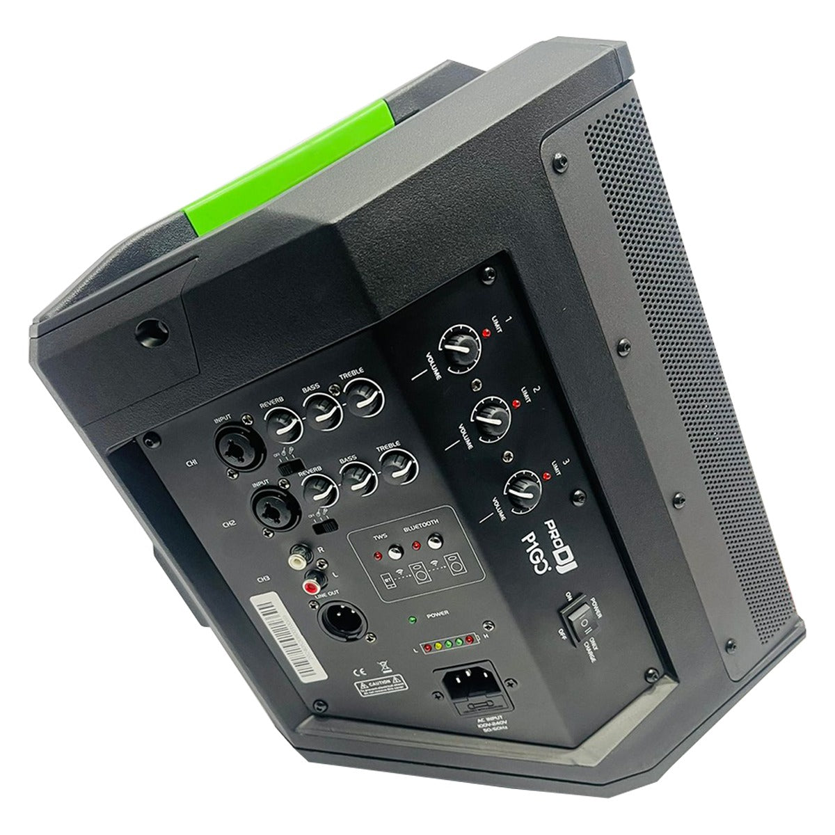 Parlante Cabina Pro Dj P1go-bm - Bluetooth + Estuche Velcro