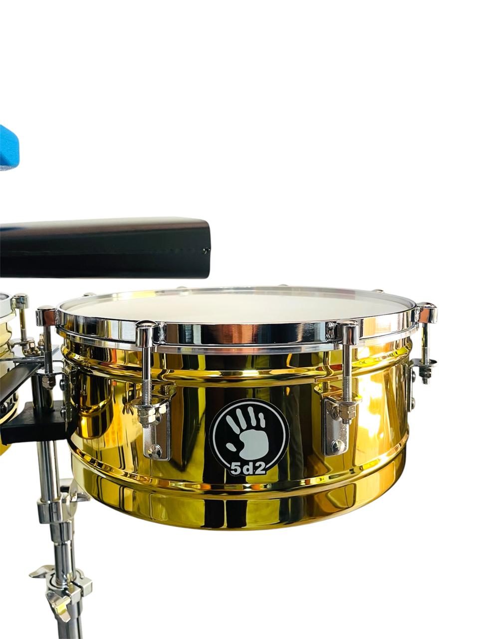 Timbal 5d2 Dorado Tmd-gd 14-15 + Campana + Jam Block