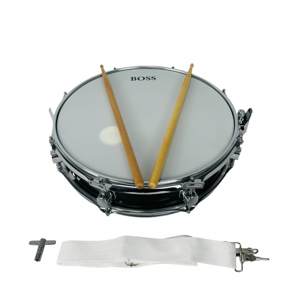 Redoblante Negro Piccolo Boss Sd-806 + Baquetas + Correa