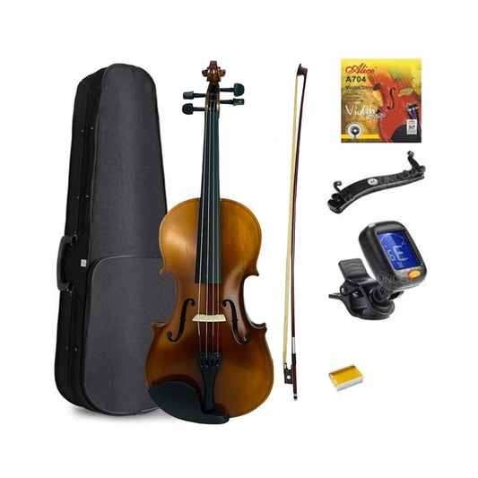 Violin Greko Vb301 1/2 Encordado+ Almohadilla+ Afinador+arco