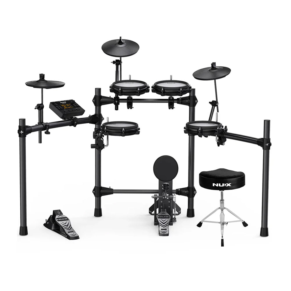 Drum Batería Electrónica Dm-210 + Silla Nux Ndt-03
