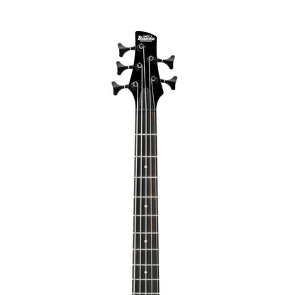 Ibanez GSR205SM-NGT Natural Gray Burst, detalle del clavijero y mástil