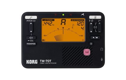 Korg TM-70T color negro, vista del producto