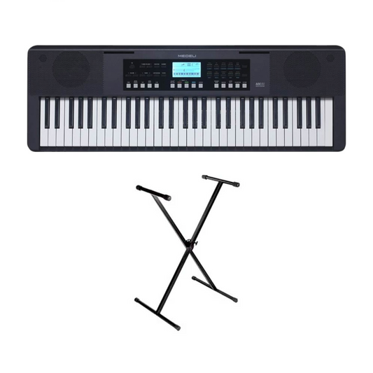 Teclado Electrónico Mk61 Medeli De 61 Teclas + Base