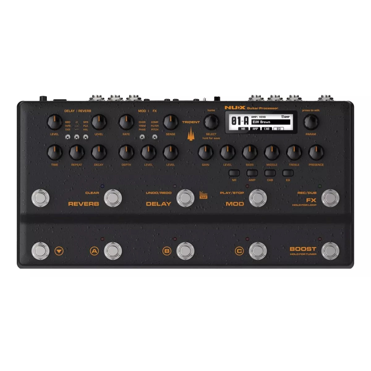 Pedalera Procesador De Efectos Nux Trident Para Guitarra
