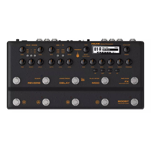 Pedalera Procesador De Efectos Nux Trident Para Guitarra